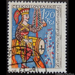 Tchécoslovaquie 01297 Janosik, héros Slovaque 1.20 Kcs de 1963