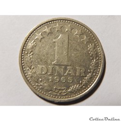 Yougoslavie, 1 dinar de 1965