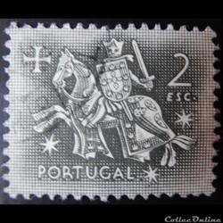 Portugal 00782 chevalier à cheval 2$ de 1953