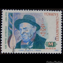 Turquie 02727 Asik Veysel Satiroglu sans valeur de 1992