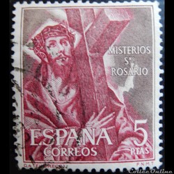 Espagne 01142 mystère du St Rosaire 5Ptas de 1962