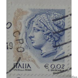 Italie 02688 femme dans l'art 0.02 € de 2004
