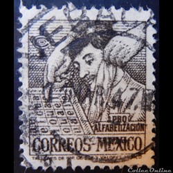 Mexique B0614A lutte contre l'analphabétisme 1c de 1946