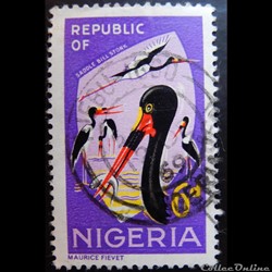 Nigeria 00183 Jabiru du Sénégal 6d de 1966