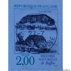 02539 histoire naturelle de Buffon, la loutre 2F00 de 1988