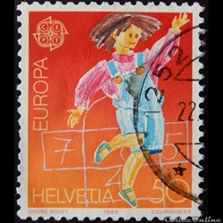 Suisse 01323 jeu de marelle 50cts de 1989