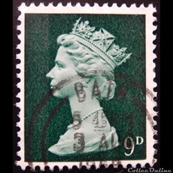 Royaume-Uni 00482 reine Elisabeth II 9d de 1967