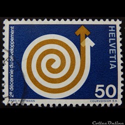 Suisse 00876 2ème décennie du développement 50cts de 1971