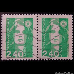 02820 Marianne de Briat 2F40 vert de 1993