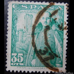 Espagne 00767 général Francisco Franco 35c de 1948