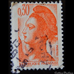 02182 La République, type Liberté - 0F30 orange