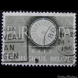 Belgique 01151 roue 6F de 1960