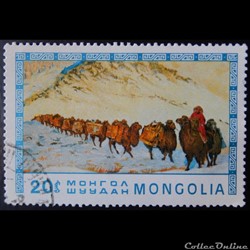 Mongolie 00816 caravane de chameau 20 M de 1975
