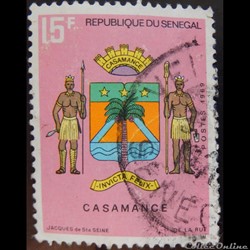 Sénégal 00320 armoirie de Casamance 15F de 1969