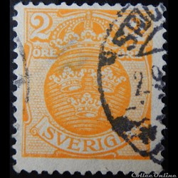 Suède 00056 armoiries 2öre de 1910
