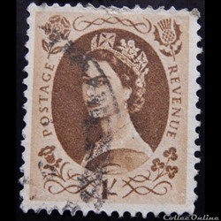 Royaume-Uni 00299 reine Elisabeth II 1S de 1955