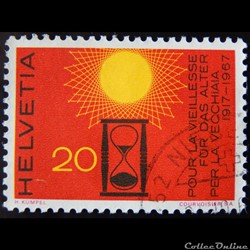 Suisse 00792 Sablié et soleil 20cts de 1967