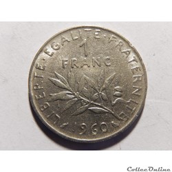 1 franc semeuse 1960