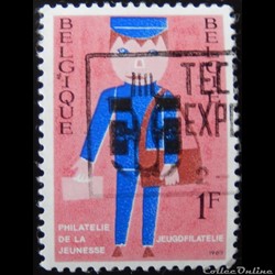 Belgique 01511 philatélie de la jeunesse 1F de 1969