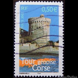 03598 La France à voir Tour génoise corse 0.50€
