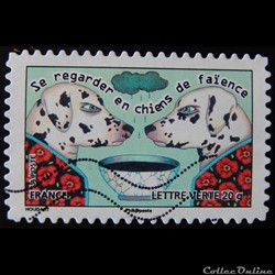 AA00797 Se regarder en chien de faïence 20g