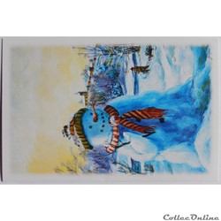 CP Peinture bonhomme de neige