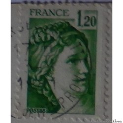 02101 Sabine 1F20 vert de 1980