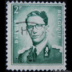 Belgique 01066 roi Baudouin 2F de 1958