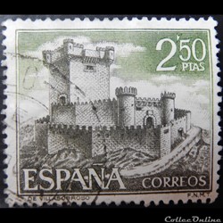 Espagne 01543 château de Villasobroso 2.50Ptas de 1968