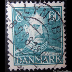 Danemark 00290 roi Christian X de 60ore de 1944