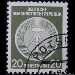 Allemagne RDA S0008 armoirie 20pf de 1954