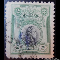 Pérou 00177 Simon Bolivar 2c de 1918