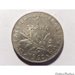 1 franc semeuse 1960