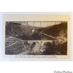 CPA du Cantal, Garabit, vue générale du Viaduc