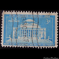 Etats Unis 00580 université de Columbia 3c de 1954