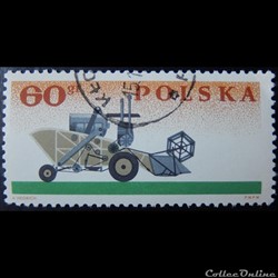 Pologne 01518 moissonneuse batteuse 60Gr de 1966