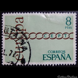 Espagne 01687 Europa CEPT 8Ptas de 1971