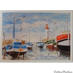 CP Peinture, port de pêche