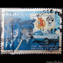 Italie 02572 la police nationale 0.41 € de 2002