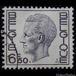 Belgique 01719 roi Baudouin 6F50 de 1974