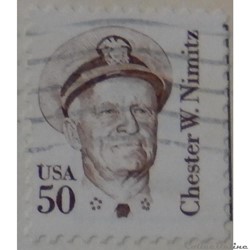 Etats Unis 01561 amiral Chester W. Nimitz 50c de 1985