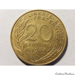 20 centimes Marianne 1984