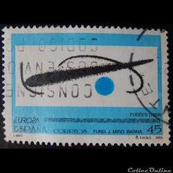 Espagne 02843 peinture de Joan Miro 45Ptas de 1993