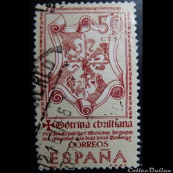 Espagne 01406 doctrine chrétienne 50c de 1966