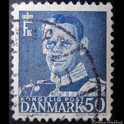 Danemark 00327 roi Frederik IX de 50ore de 1950