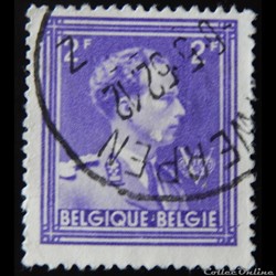 Belgique 00693 roi Léopold III avec V 2F de 1944