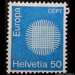 Suisse 00856 symbole solaire 50cts de 1970