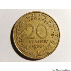 20 centimes Marianne 1970
