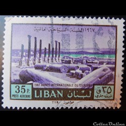 Liban PA0419 temple de Baal à Tyr 35p de 1967