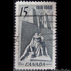 Canada 00407 monument de l'armistice, Vimy 15c de 1968